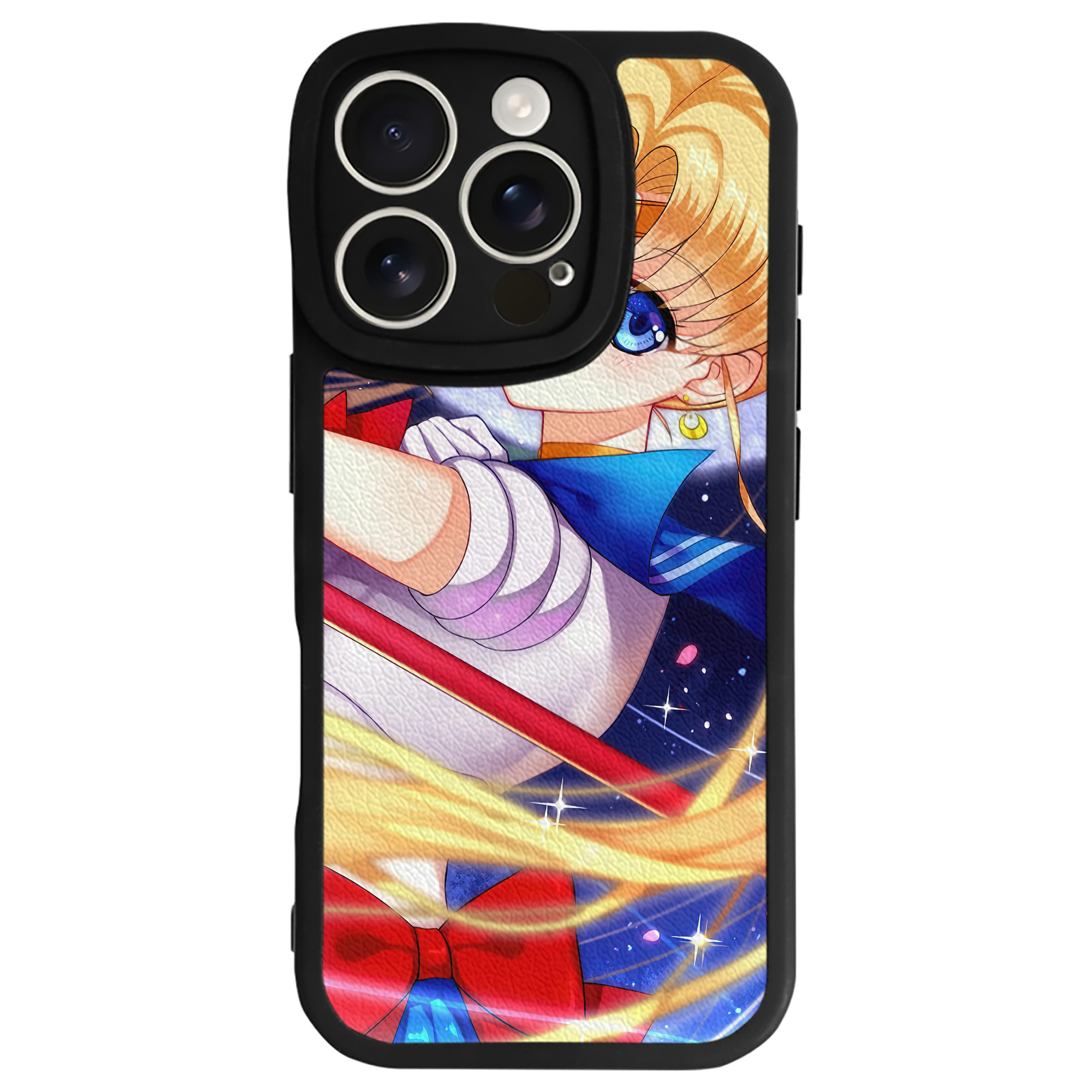 （画像用） 美少女戦士セーラームーン Sailor Moon 【iPhone 16シリーズ対応】シリコンスマホケース（レザー調） 材質：シリコン